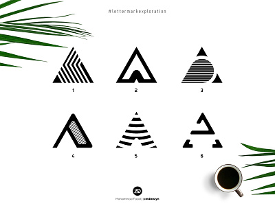 Letter A Explorations - (1/26) a logos a mark branding design exploration flat icon identity letter a lettering lettermarkexploration logo mark minimal symbol typography vector wordmark