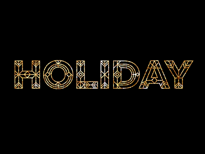 Holiday Type gold holiday holidays lettering letters sparkles type typography