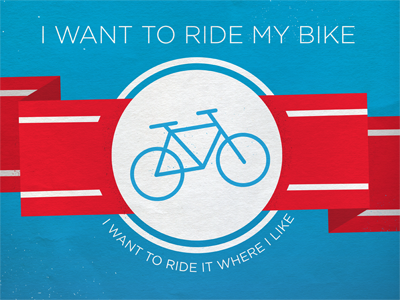 I Want to Ride My Bicycle bicycle bike bike race blue icon queen red ride