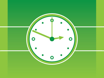 Time Keeper clock green icon watch