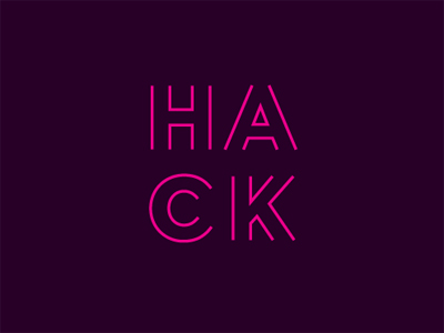 Hack Pink by Erica Ellis on Dribbble