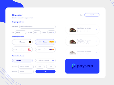 Checkout blue branding checkout dailyui dribbble graphic design idea ideas ui white