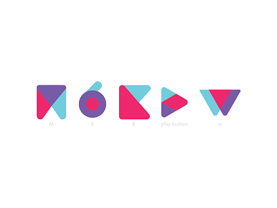 creative letters blue chroma illustration letter letters logo logotype purple red triangle white