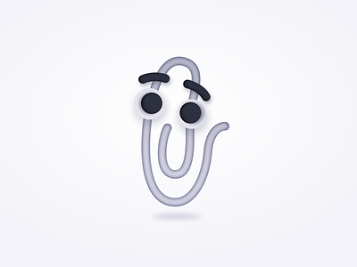 Clippy of Microsoft Office design figma illustration microsoft office