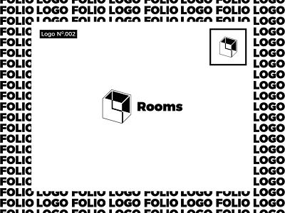 Rooms Logo app art branding design illustration illustrator logo minimal type typography