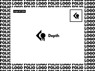 Logo Depth app art branding design illustration illustrator logo minimal type typography
