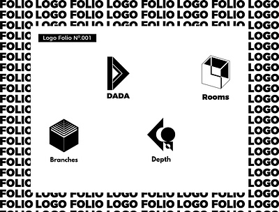 Logo Folio N⁰.001 app art branding design illustration illustrator logo minimal type typography