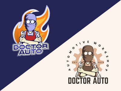 Doctor Auto auto automobile automotive car doctor fire graphic design logo logo design