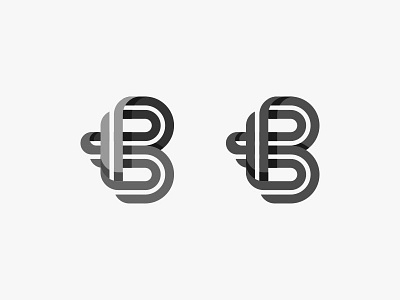 Letter B graphic design initial letter logo logo design logomark