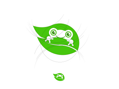 Toad frog graphic design leaf logo logo design logomark nature negative space toad