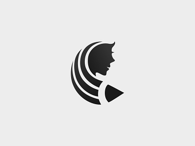 Creative Woman creative elegant graphic design logo logo design logomark pencil woman