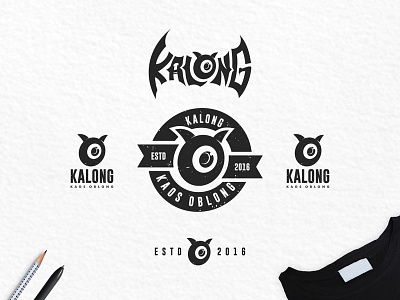 Kalong Logo Variation badge bat branding graphic design logo logo design logomark typography variation vintage