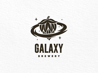 Galaxy Brewery branding brew brewery galaxy graphic design hop logo logo design logomark logotype space stars vintage