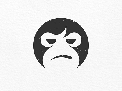 Monkey branding graphic design logo logo design logomark monkey negative space