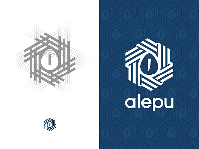 Alepu Logo branding company design graphic design grid construction logo logo design logo grid logomark nest