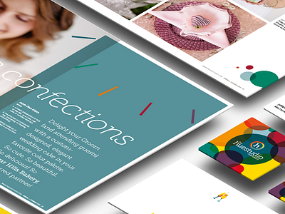 The Huestudio + Company Portfolio branding business cards colors identity magazine print