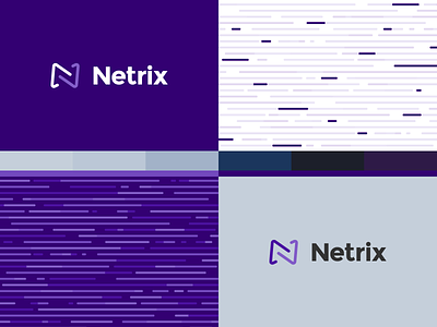 Netrix Logo branding identity line logo logomark pattern technology