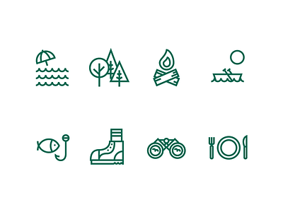 Woodland Resort Icons