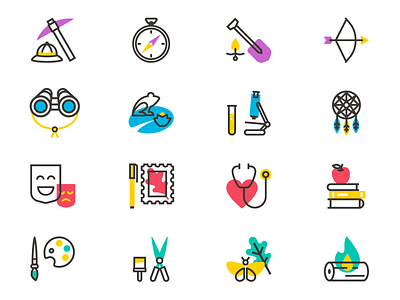 Art, Nature, and Science Icons