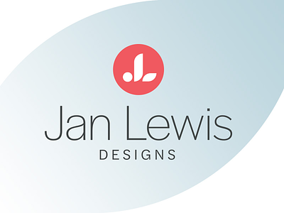 Jan Lewis Designs Logo brand branding brush stroke circle circle logo icon icons identity logo logomark monogram pink