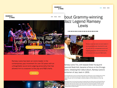 Ramsey Lewis – Website brand branding identity jazz logo music musician piano squarespace website