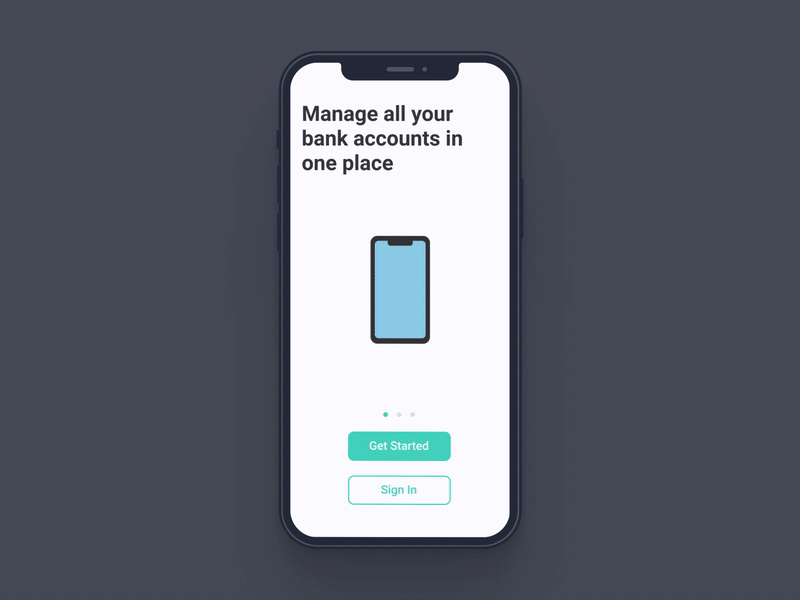 Banking App Onboarding UI Design