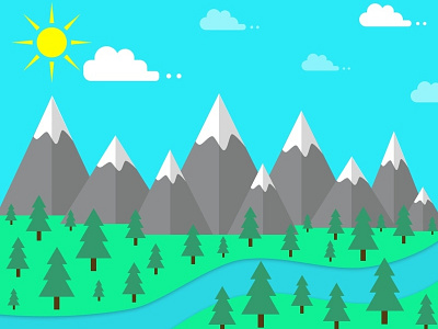 Mountains illustration