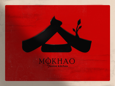 Mokhao fusion kitchen adobe illustrator asian branding design graphic design graphicdesign illustration logo restaurant branding restaurant logo typography