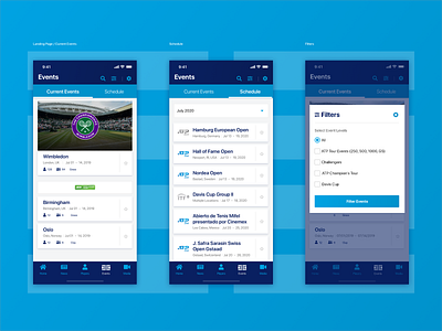 ATP Mobile App : Events (User Flow)