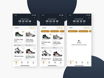 Sneaker Flash Sale - Home Page design e commerce e commerce website mobile app design product design shoes sneakers solesteals ui ux
