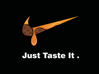 Nike Logo Redesign “ Just Taste It. “ first shot illustration just taste it logo nike redesign