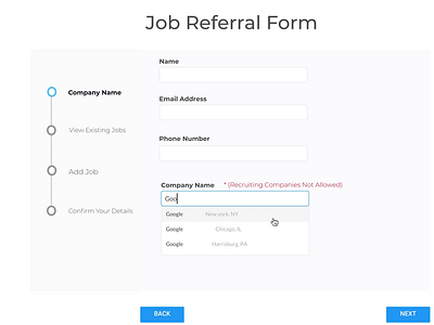 Job Referral Form