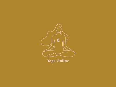 Yoga online illustration