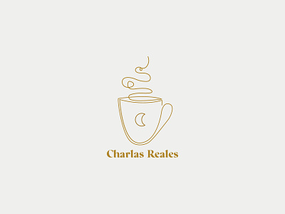 Charlas Reales Illustration coffee cup coffee cup logo design illustration illustration art illustrator