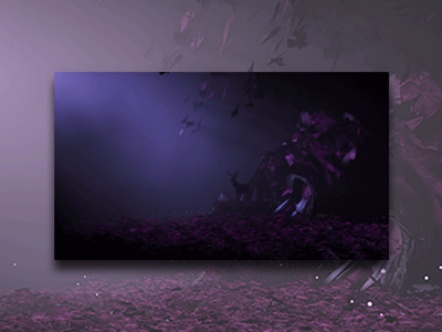 Purple Forest 3D 3d modeling animation cinema 4d environment