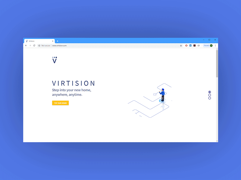 Virtision animation environment illustration interaction design uiux