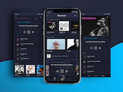 Amazon Music amazon music iphonex music re design ui