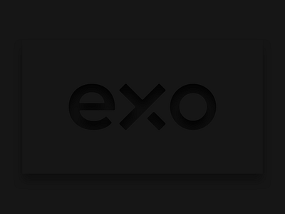 Exo Studio black black on black brand brand identity branding design illustration logo logo design logotype type typography ux vector