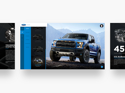 Ford Concept branding buying clean ford navigation raptor shop ui ux
