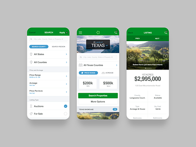 LoA Mobile app booking branding clean home identity mobile price realestate responsive selector texas ui ux web