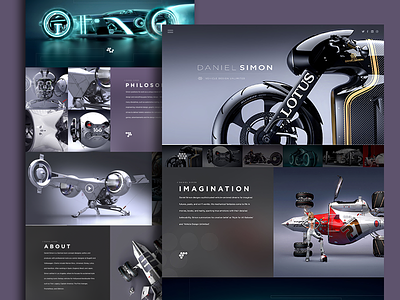 Daniel Simon Website avengers clean daniel simon design grid handsome lotus oblivion premium responsive tron web