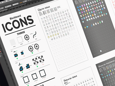Master Icon Sheet - WIP blackboard clean college education icons illustrator kit library pack rules vector