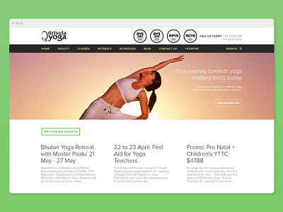 Tirisula Yoga Website ui design web design