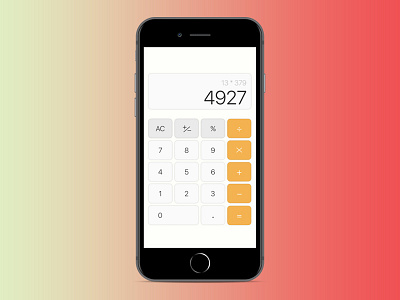 [Daily UI 004] - Calculator calculator design ios iphone mobile ui