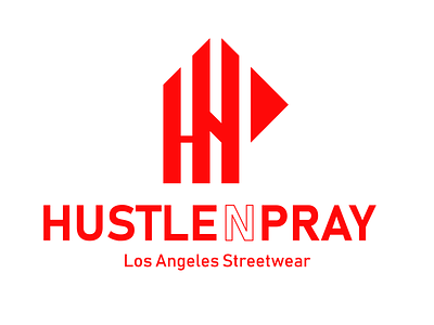 Logo and Branding Project for Hustle N Pray art direction branding clothing clothing brand fashion fashion brand hustle illustrator logo logo design los angeles strategy