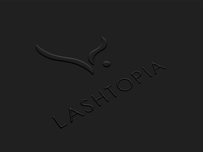 Lashtopia Embossed beauty branding cosmetics logo makeup makeup artist packaging product