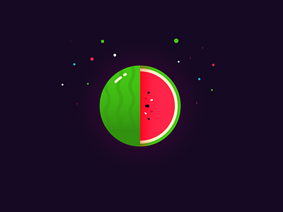 watermelon illustration practice