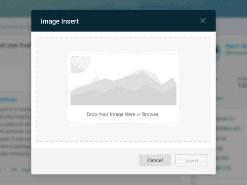Image Upload Interaction Demo animated animated gif gif image upload interaction design prototype prototyping wireframes