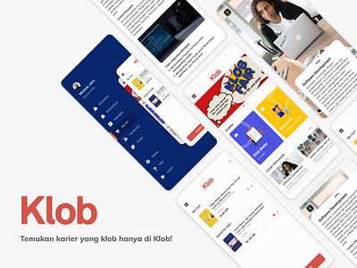 Klob.id Design Exploration branding cart clean design design design app exploration job app job application job board jobsite klob ui ui ux uidesign ux