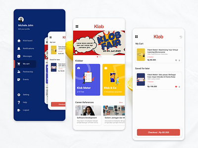Klob.id - Detail branding cart clean design dashboard app dashboard design dashboard ui design design app exploration explorations ui uidesign ux